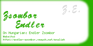 zsombor endler business card